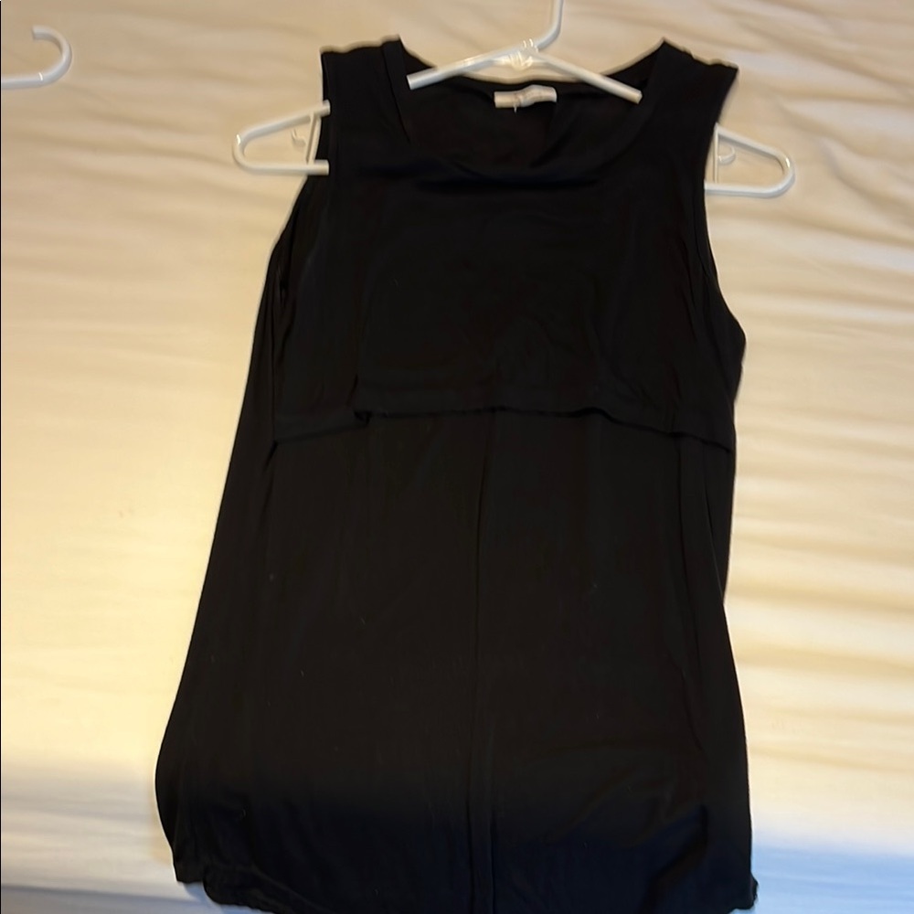 Black NURSINg Sleeveless Tank Top
